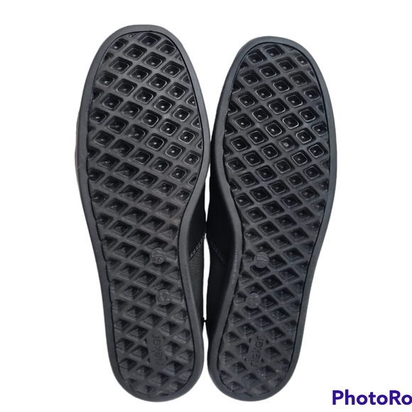 RIEKER Water Resistant Leather Lambswool Lining Ankle Boots Shoes EU42/US 10 - Picture 9 of 14